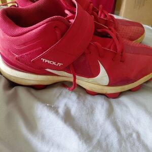 Nike Red and White Athletic Shoes